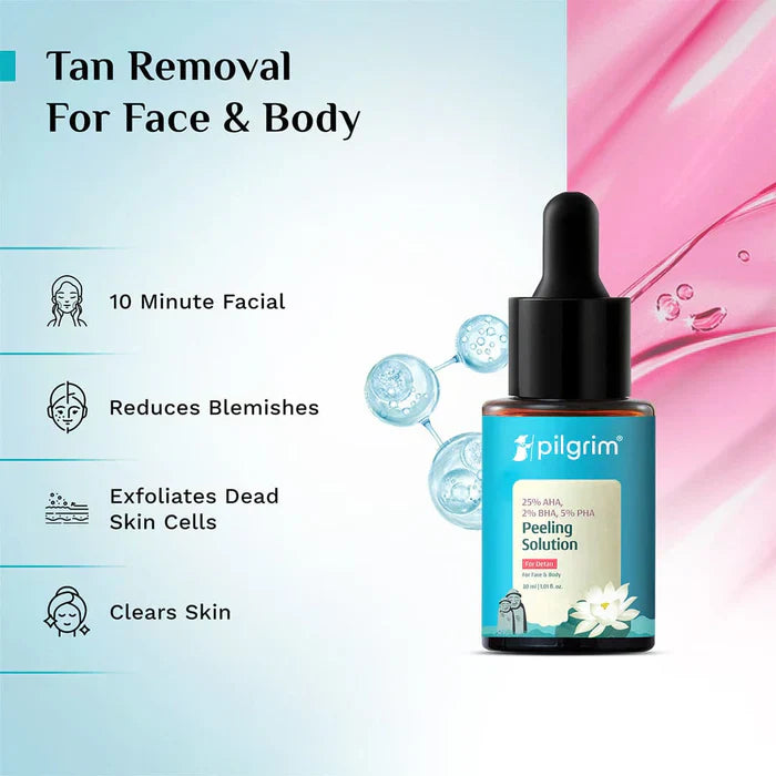 25% AHA, 2% BHA, 5% Peeling Solution For Smooth-textured Glowing Skin
